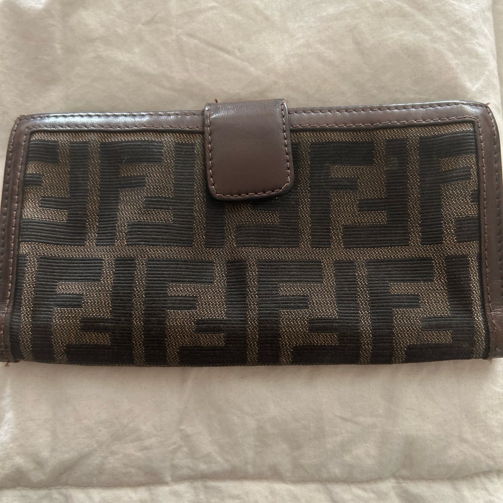 Fendi Zucca continental wallet